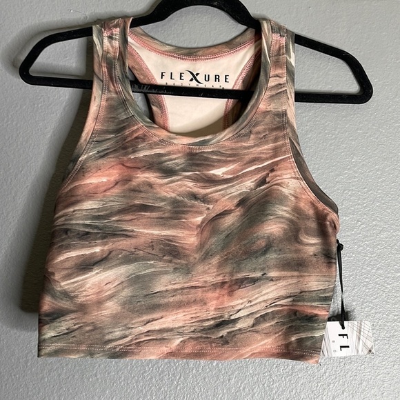Flexure Bodywear Tops - Flexure Bodywear Printed Crop Top
